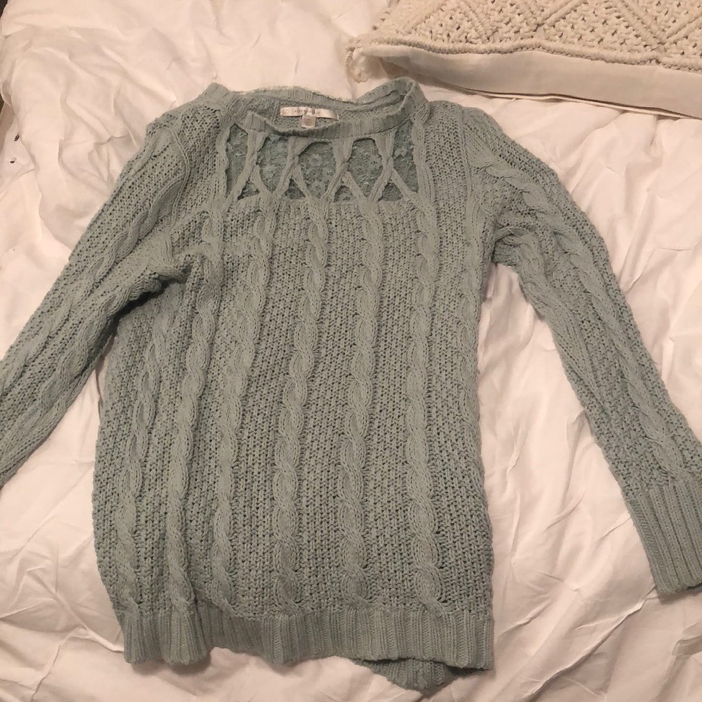 Mint green Lauren Conrad oversized sweater
